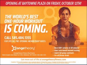 Orangetheory Fitness is coming on October 12th to Baytowne plaza!