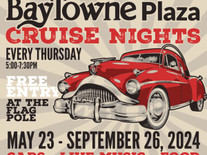 Weekly Car Cruises Return to BayTowne Plaza for Summer 2024