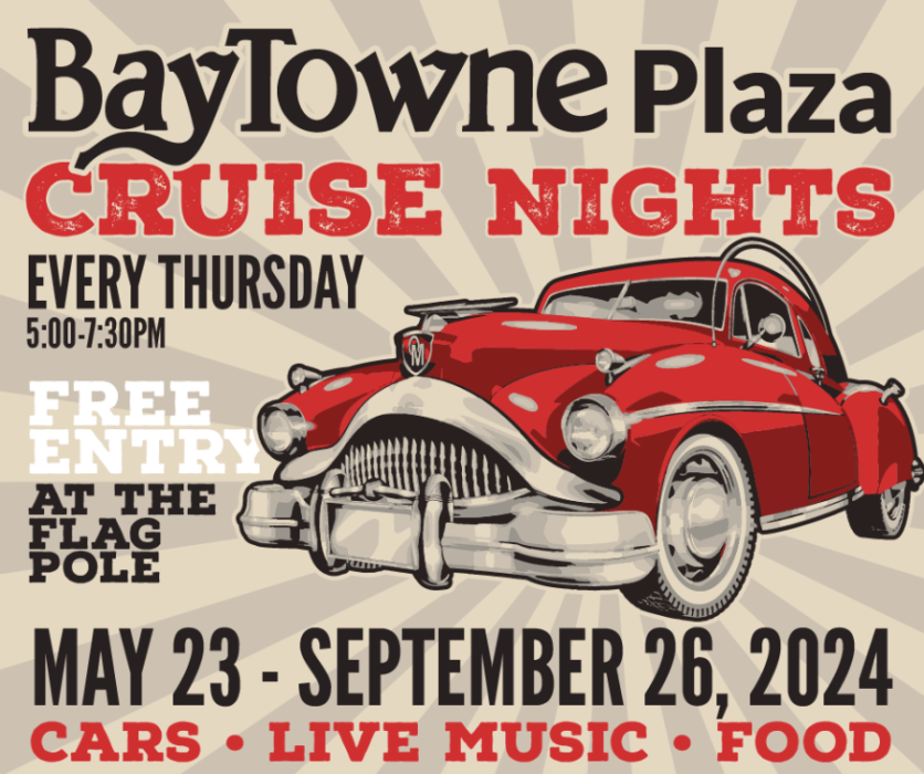 Weekly Car Cruises Return to BayTowne Plaza for Summer 2024